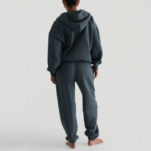 <span class=keywords><strong>Sweat</strong></span>-shirt à <span class=keywords><strong>capuche</strong></span> pour <span class=keywords><strong>femme</strong></span>, best-seller, 100% coton, 420 GSM, en molleton français doux, coupe ample, fermeture éclair, sur mesure, grandes tailles - Product Image 5