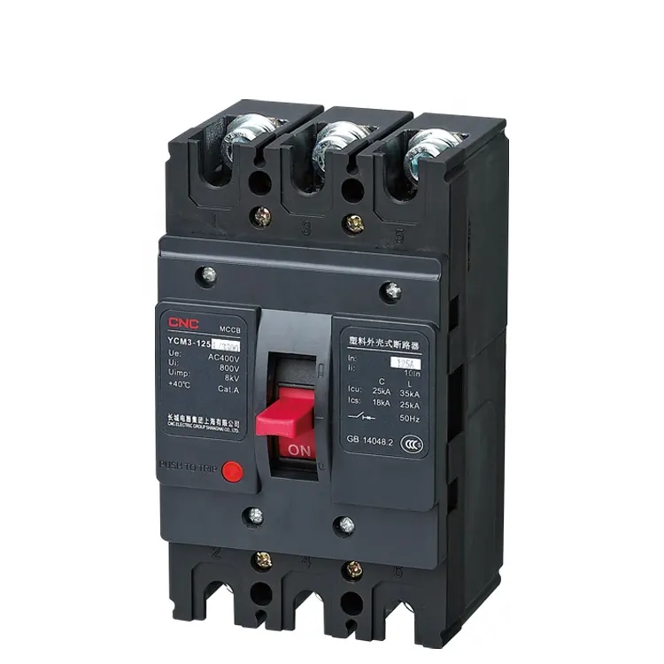 YCM8 AC MCCB 3P 4P 1250 amps circuit breaker mccb 10A to 1250A Molded Case Circuit Breaker