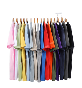 T-shirt pour homme, style hip-hop surdimensionné, uni, en coton premium 200 g/m² - Product Image 1
