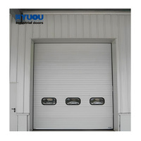 Venta caliente Logística Industrial de acero galvanizado de elevación automática panel sándwich puertas seccionales exteriores