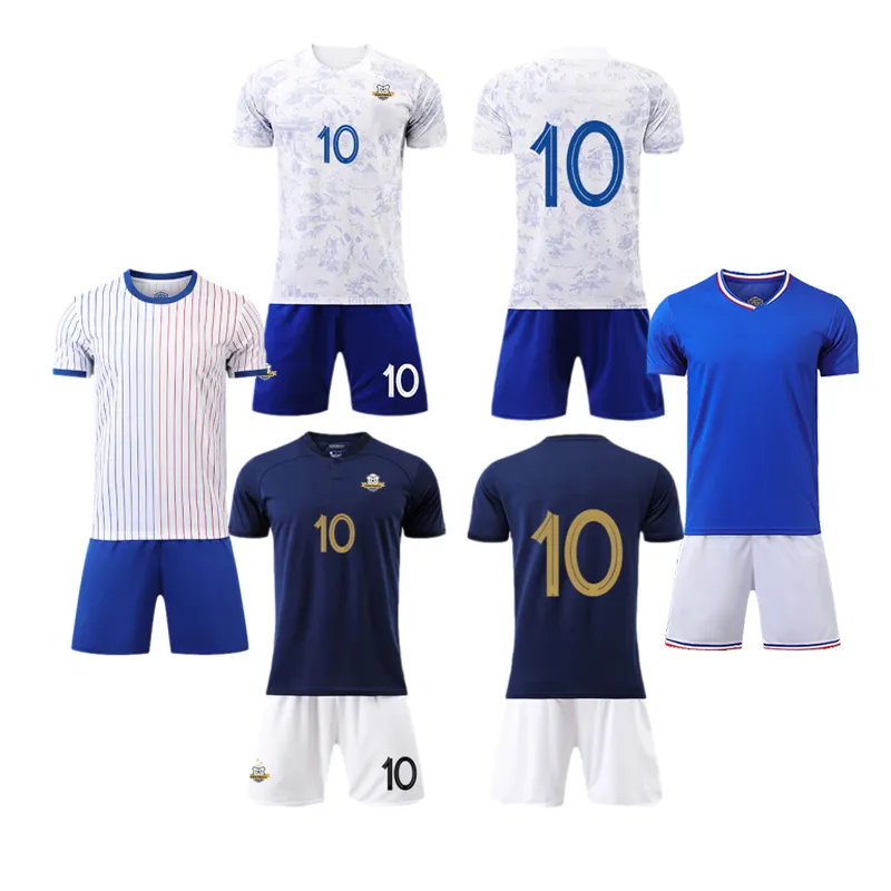 Maillot de football de qualité thaïlandaise maillots de joueur d'équipe de football personnalisés de qualité 2024 pour le kit de football de broderie d'équipe et de Club