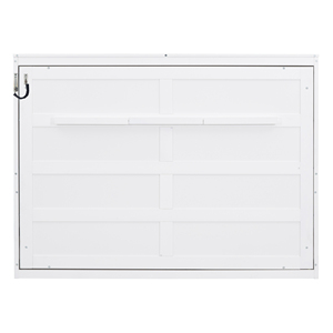 Queen Size Murphy Bed Wall Bed <b>White</b> <b>Storage</b> <b>Cabinet</b> Bedroom Furniture - Product Image 3