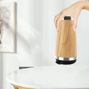 Tazza da caffè in acciaio inox di alta qualità con coperchio a doppia parete sottovuoto in legno di bambù <span class=keywords><strong>Design</strong></span> - Product Image 2