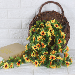 Guirnaldas de margaritas artificiales, flores de seda de alta simulación, tiras decorativas para el hogar, bodas, accesorios de fotografía para exteriores - Product Image 5