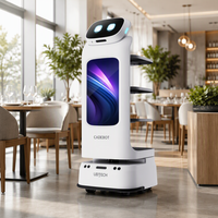 Robot de livraison autonome commercial à 4 niveaux, multi-plateaux, pour service de repas lourds dans les hôtels et restaurants, personnalisable OEM