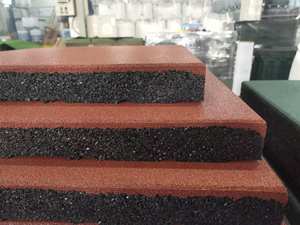 Revêtement de sol en caoutchouc haute densité pour extérieur, dalles de caoutchouc pour aire de jeux, taille personnalisée, revêtement de sol en caoutchouc pour aire de jeux pour le fitness - Product Image 3