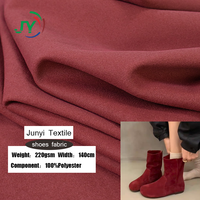 Tissu en microfibre de polyester 220 GSM, simili daim, antistatique, doux et durable, pour chaussures, bottes, vestes, tapisserie
