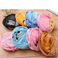 D5297 Nouveau panier à linge en maille, pliable et portable, imprimé, pour jouets d'enfants et rangement de chambre, vente en gros