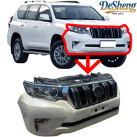Suku Cadang Berkualitas Tinggi untuk Toyota Prado LC150, LC250, Rakitan Bumper Depan, Lampu LED, Gril, Radiator, Fender, Kaca Depan, Kap Mesin