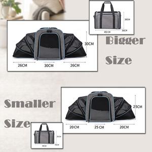 Havayolu onaylı <span class=keywords><strong>Pet</strong></span> kedi taşıyıcı köpek seyahat çantası genişletilebilir taraf Mat ile rahat alan evcil hayvanlar için iki kat alan yaratır - Product Image 5