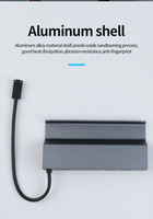 Stasiun dok untuk dek uap/ROG Ally: dok 6 dalam 1 dengan HDTV 4K @ 60Hz Gigabit Ethernet 3 USB-A 3.0 port 100W pengisian daya USB-C