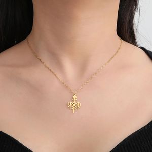 Collar con Símbolo Wardruna, <span class=keywords><strong>Runas</strong></span> <span class=keywords><strong>Vikingas</strong></span> Nórdicas Elder Futhark, Colgante <span class=keywords><strong>de</strong></span> Protección, Amuleto <span class=keywords><strong>de</strong></span> Acero Inoxidable, Joyería, Regalo - Product Image 3