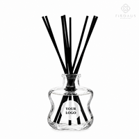 Diffuseur de parfum en verre personnalisé Firdaus, bouteille de parfum d'intérieur à étiquette privée, fabricant OEM ODM avec emballage personnalisé