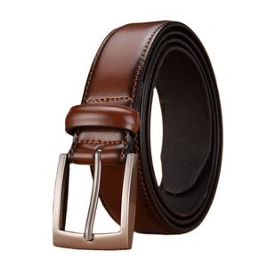 Cinturón de Cuero Genuino para Hombre con Grabado de Moda, Cinturón Casual de Negocios con Hebilla de Aleación, Venta al por Mayor de Fábrica - Product Image 6
