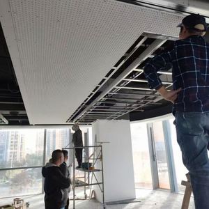 Fabricante de fábrica, tablero de yeso perforado, <span class=keywords><strong>aislamiento</strong></span> térmico de paneles de yeso, tablero de yeso acústico de 8 pies - Product Image 5