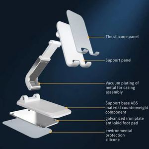 New Adjustable Phone <b>Holder</b> for Mobile Phone <b>Tablet</b> Computer Desktop Thick Case Friendly Phone <b>Holder</b> with Personal Custom Logo - Product Image 4
