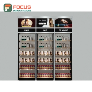 Premium Wig Display Counter Glass Showcase Lockable Drawer Shelf Hair Store Display Counter - Product Image 2