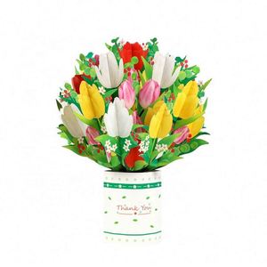 Bouquet de fleurs 3D découpé au laser pour la Saint-Valentin - Product Image 2