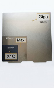 Plataforma de Impresión PEI de Gran Tamaño de 820 mm para Impresora 3D OrangeStorm <span class=keywords><strong>Giga</strong></span>, Placa de Construcción de Doble Textura Dorada, Superficie de Construcción de una Sola Pieza - Product Image 6