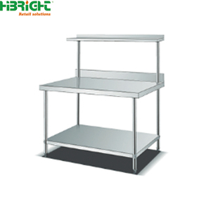 Custom Kitchen Specialist Commercial Restaurant Stainless Steel Corner <b>Worktable</b> with Splash Back Proven Project Record - Product Image 2