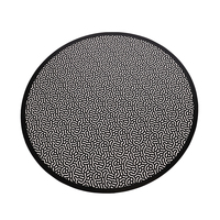1 ensemble de tapis de Table matelassé, mobilier moderne de styliste, avec impression naturelle, napperon rond