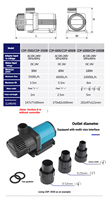Système de filtration submersible SUNSUN DC24V 60W étanche pour aquarium extérieur, bassin à poissons koï, fontaine de jardin, boîte en plastique