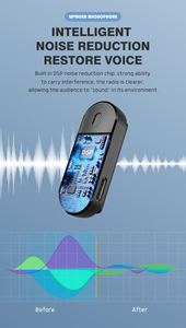 ไมโครโฟนไร้สายแบบหนีบปกเสื้อ รุ่นใหม่ K91 พร้อมระบบตัดเสียงรบกวนอัตโนมัติ สำหรับการบันทึกเสียงสัมภาษณ์สด ไมโครโฟนแบบพกพา - Product Image 4