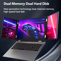 Ordinateur portable de jeu à triple écran Intel I5 de 12e génération, 16+10,5+10,5 pouces, nouveau, pour le bureau et les affaires