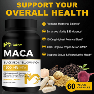 Fabrika Fiyatı 1500mg Organik Erkek <span class=keywords><strong>Maca</strong></span> Enerji Kapsülleri <span class=keywords><strong>Maca</strong></span> Kökü Kapsülleri Toptan Hormonal Denge İçin - Product Image 4