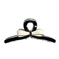 Pince à cheveux élégante en acétate Duowei, grande taille, maintien extra-fort, pince requin haut de gamme pour chignon féminin, accessoire capillaire