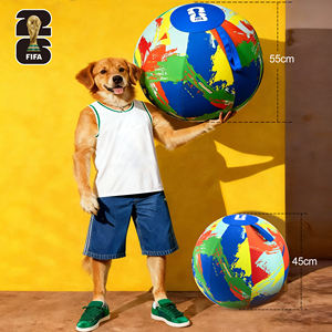 FIFA dünya kupası resmi lisanslı Pet oyuncaklar interaktif Herding oyun topu dayanıklı Oxford kumaş <span class=keywords><strong>PVC</strong></span> açık köpek dev haddeleme topu - Product Image 1