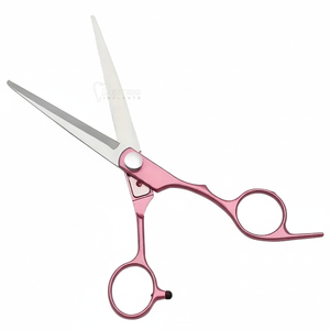 Ciseaux à cheveux en acier inoxydable pour droitier tranchant ergonomique haute précision barbier lame droite pansement professionnel - Product Image 1