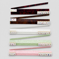 Règle de Mahjong en Acrylique Motif Écaille de Tortue Haute Transparence Conception Magnétique Deux-en-Un pour Ornements de Bureau et Rangement