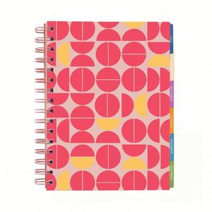 Agenda quotidien personnalisé écologique avec reliure spirale, impression numérique A5, 80 feuilles, logo en feuille d'or - Product Image 3