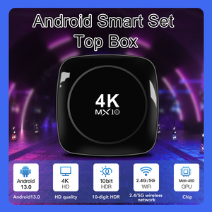 2024 mx10 4k Set Top Box 2.4/5 gam wifi với BT bằng giọng nói từ xa s905l2 thông minh TV BOX ANDROID 13 TV Box - Product Image 3