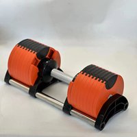 Haltère intelligent à réglage rapide en fonte et caoutchouc, modèle domestique, poids réglable en 1 seconde, ensemble combiné spécial, en livres, pour le fitness