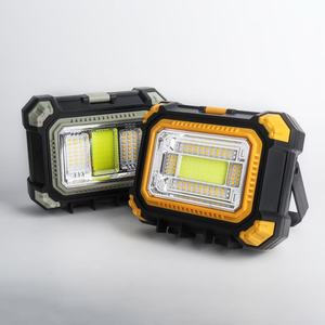 Nouvelle lampe de travail LED rechargeable 2026, haute luminosité, double source lumineuse COB LED, étanche, projecteur portable avec support pour - Product Image 1