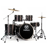 Professional 5-Piece Drum Set with Cymbals for Beginners and Adults