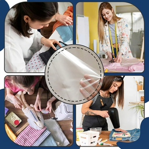 Feuilles de colle thermofusible double face professionnelles haute résistance pour patchs brodés en <span class=keywords><strong>tissu</strong></span>, format A4, 20 pièces - Product Image 6