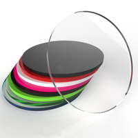 Disques acryliques de couleur pastel, cercles ronds en plastique personnalisés