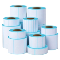 Étiquettes de codes-barres écologiques 60x40mm, sensibles à la chaleur, imperméables, résistantes à l'huile, papier thermique à trois couches, étiquettes vierges