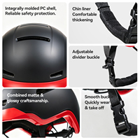Vélo électrique Vélo de protection double coque PC Version casque de couleur crème avec bord court