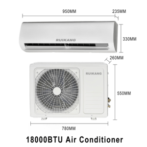 18000Btu Split Air Conditioner Cooling Heating <b>Portable</b> Wall-Mounted Household & Hotel Use Class A+++ Energy Efficiency Variable - Product Image 3