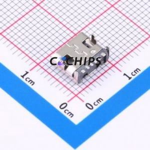 HC-TYPE-C-6P-010C USB Connector SMD Connector ( Connector Type: Type-C )( Gender: Female )( Mounting Type: Horizontal Mount ) - Product Image 2