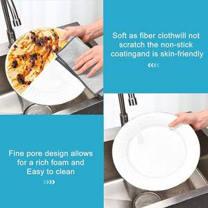 Paquete de 10 Paños de Cocina Metálicos de 3 Capas, Nuevos y Mejorados, Sin Rayones ni Olor, Paño Multiusos para Lavar Platos en Seco y Húmedo - Product Image 2