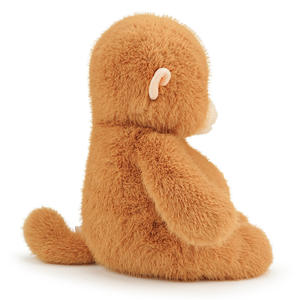 Jolie peluche singe marron ultra douce et câline pour enfants, cadeau d'anniversaire, cadeau de naissance et compagnon de lit - Product Image 4
