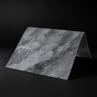 Panneau de revêtement mural en ardoise de porcelaine souple à texture marbrée flexible, feuille de carrelage légère ignifuge pour façade intérieure et extérieure