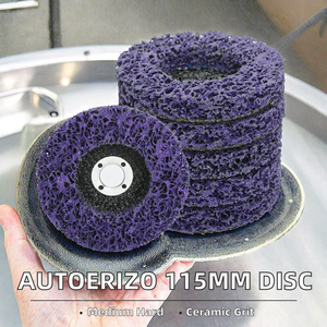 Disques de ponçage violets de qualité supérieure |   Disque Abrasif OEM AutoErizo 115mm de Diamètre 12mm d'Épaisseur – Élimination de Matériaux Haute Performance - Product Image 1