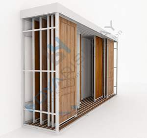 חם מכירה ישירה מפעל מכירה ישירה דלת תצוגה חלון תצוגה דלת תצוגה עמדה עבור אולם תצוגה המשמשת - Product Image 3