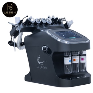 Appareil de beauté facial à eau Aqua Peel, hydrodermabrasion 10 en 1, nettoyage en profondeur de la peau, élimination des points noirs, jet d'oxygène H2O2, noir - Product Image 2